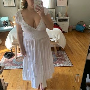 Danielle Bernstein White Poplin Dress